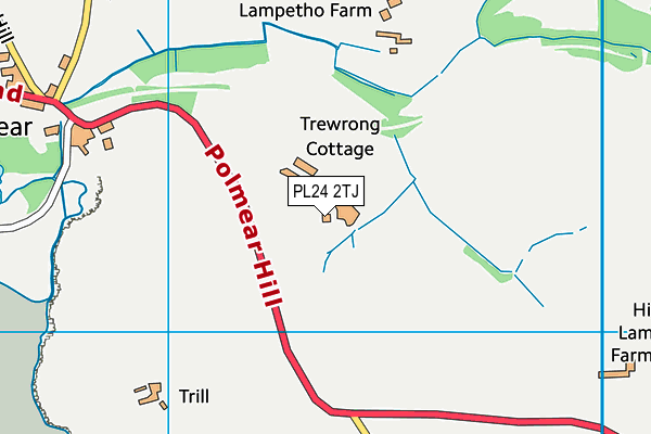 PL24 2TJ map - OS VectorMap District (Ordnance Survey)