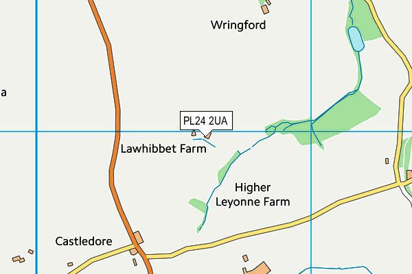 PL24 2UA map - OS VectorMap District (Ordnance Survey)