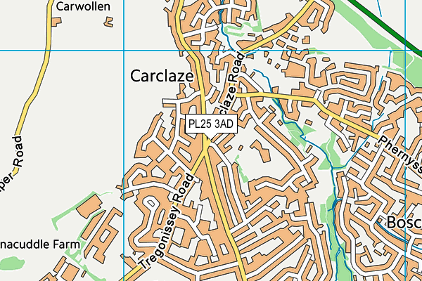 PL25 3AD map - OS VectorMap District (Ordnance Survey)