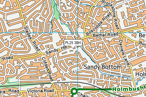 PL25 3BH map - OS VectorMap District (Ordnance Survey)