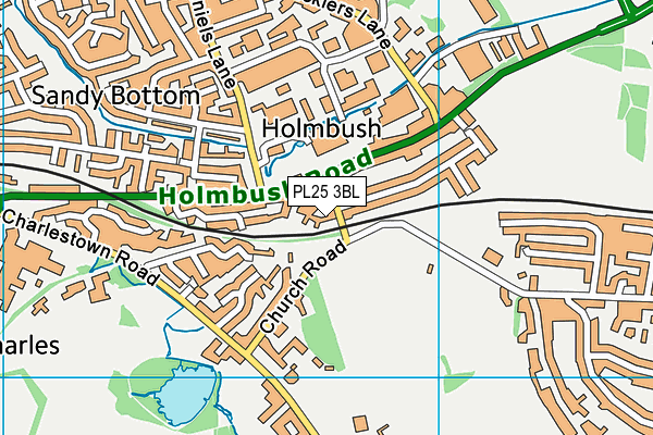 PL25 3BL map - OS VectorMap District (Ordnance Survey)