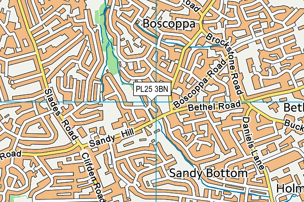 PL25 3BN map - OS VectorMap District (Ordnance Survey)