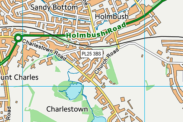 PL25 3BS map - OS VectorMap District (Ordnance Survey)