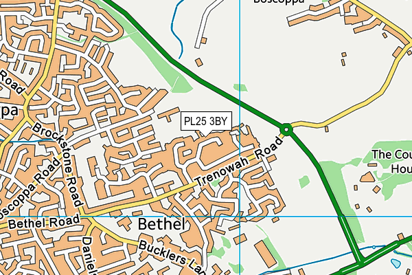 PL25 3BY map - OS VectorMap District (Ordnance Survey)