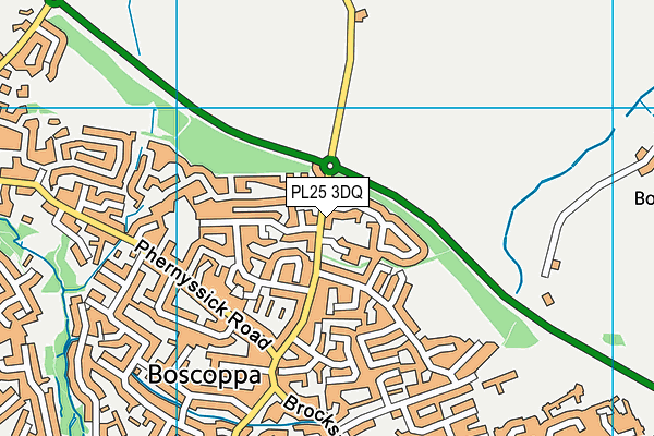 PL25 3DQ map - OS VectorMap District (Ordnance Survey)
