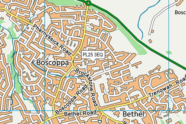 PL25 3EQ map - OS VectorMap District (Ordnance Survey)