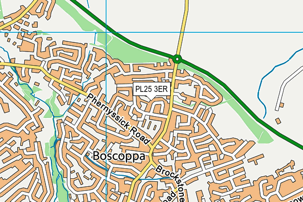 PL25 3ER map - OS VectorMap District (Ordnance Survey)