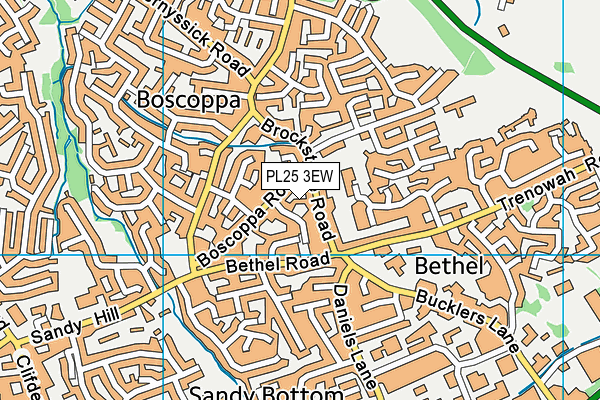 PL25 3EW map - OS VectorMap District (Ordnance Survey)