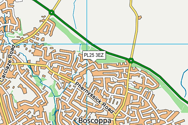 PL25 3EZ map - OS VectorMap District (Ordnance Survey)
