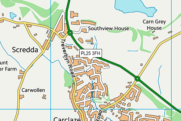 PL25 3FH map - OS VectorMap District (Ordnance Survey)