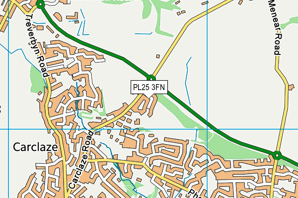 PL25 3FN map - OS VectorMap District (Ordnance Survey)