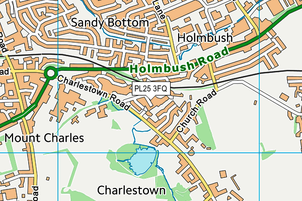 PL25 3FQ map - OS VectorMap District (Ordnance Survey)