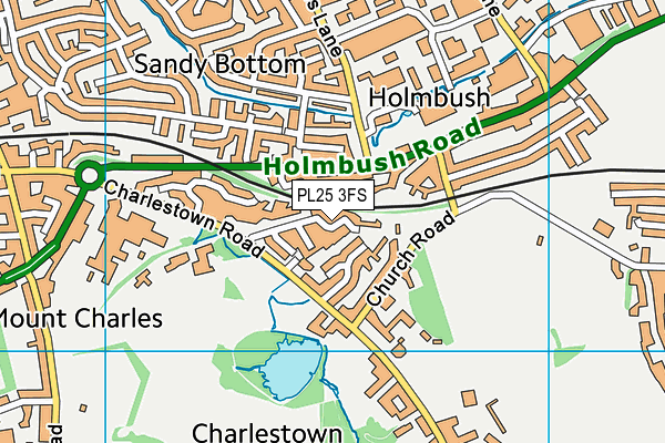 PL25 3FS map - OS VectorMap District (Ordnance Survey)