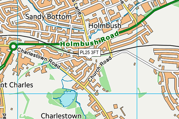 PL25 3FT map - OS VectorMap District (Ordnance Survey)