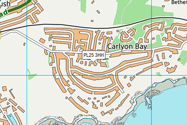 PL25 3HH map - OS VectorMap District (Ordnance Survey)