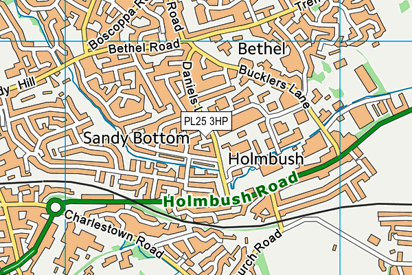 PL25 3HP map - OS VectorMap District (Ordnance Survey)