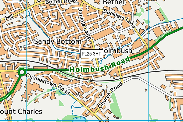 PL25 3HT map - OS VectorMap District (Ordnance Survey)