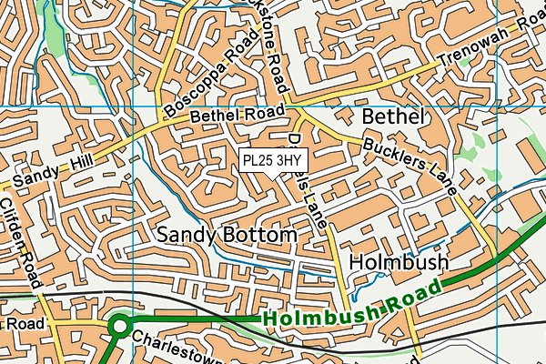 PL25 3HY map - OS VectorMap District (Ordnance Survey)