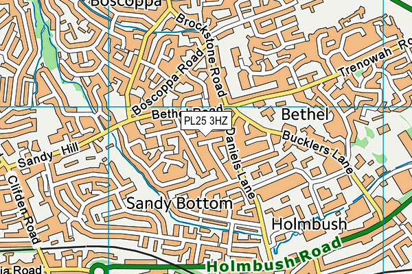 PL25 3HZ map - OS VectorMap District (Ordnance Survey)