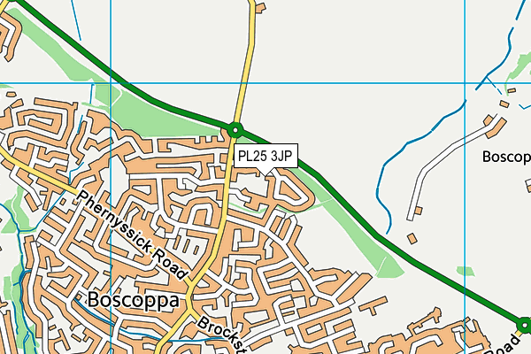 PL25 3JP map - OS VectorMap District (Ordnance Survey)