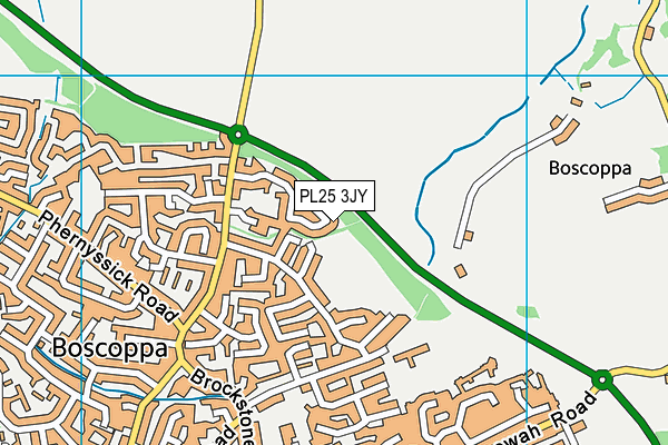 PL25 3JY map - OS VectorMap District (Ordnance Survey)