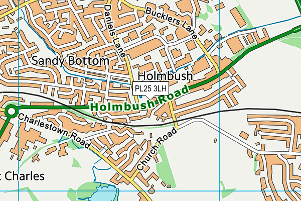 PL25 3LH map - OS VectorMap District (Ordnance Survey)