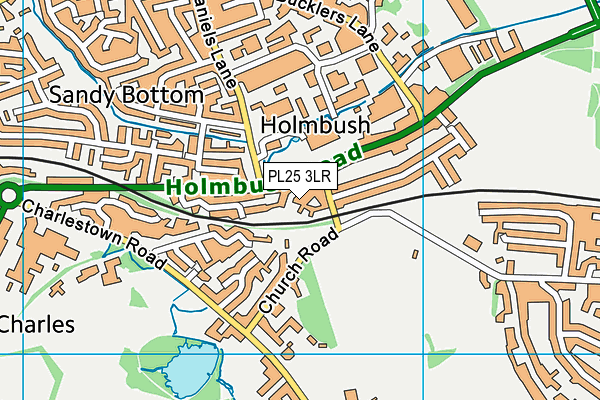 PL25 3LR map - OS VectorMap District (Ordnance Survey)