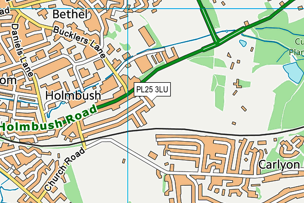 PL25 3LU map - OS VectorMap District (Ordnance Survey)