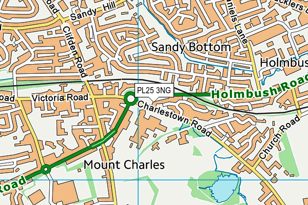 PL25 3NG map - OS VectorMap District (Ordnance Survey)