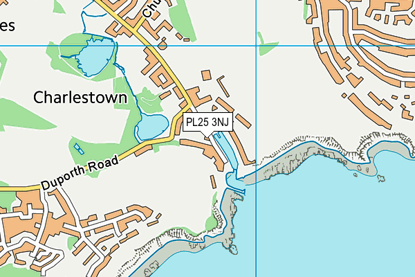 PL25 3NJ map - OS VectorMap District (Ordnance Survey)