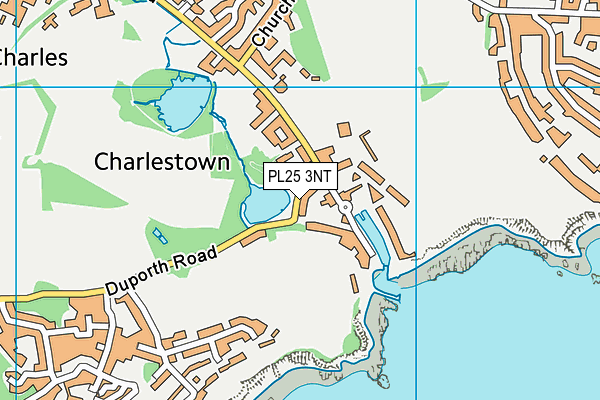 PL25 3NT map - OS VectorMap District (Ordnance Survey)