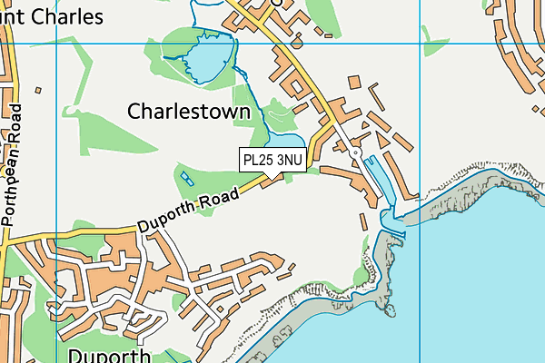 PL25 3NU map - OS VectorMap District (Ordnance Survey)