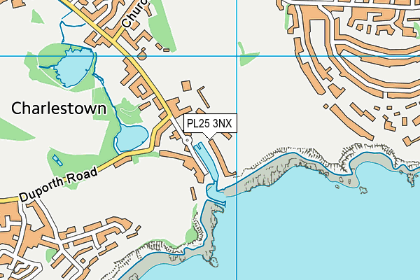 PL25 3NX map - OS VectorMap District (Ordnance Survey)