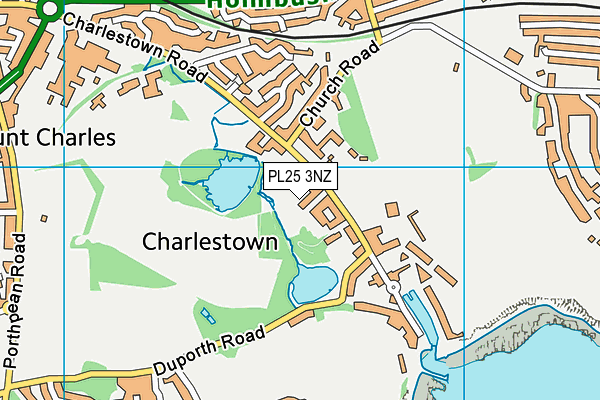 PL25 3NZ map - OS VectorMap District (Ordnance Survey)