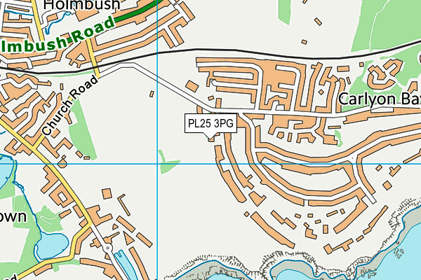 PL25 3PG map - OS VectorMap District (Ordnance Survey)