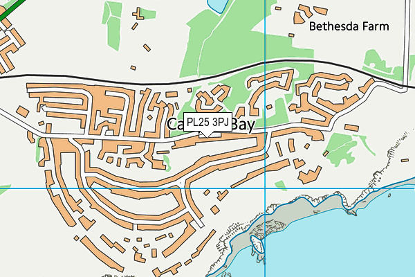 PL25 3PJ map - OS VectorMap District (Ordnance Survey)