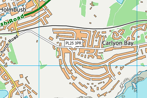 PL25 3PR map - OS VectorMap District (Ordnance Survey)