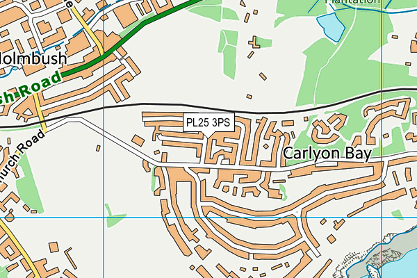 PL25 3PS map - OS VectorMap District (Ordnance Survey)