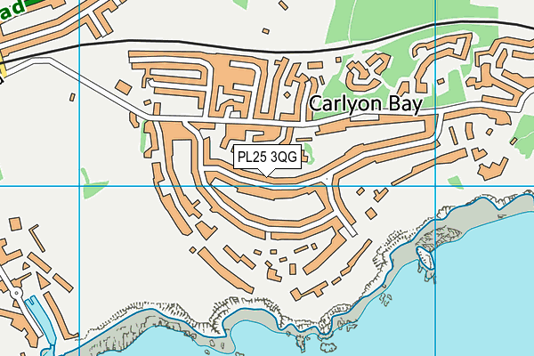 PL25 3QG map - OS VectorMap District (Ordnance Survey)
