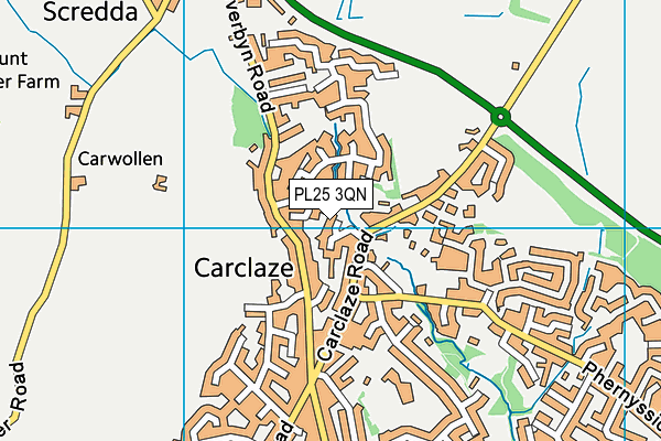 PL25 3QN map - OS VectorMap District (Ordnance Survey)