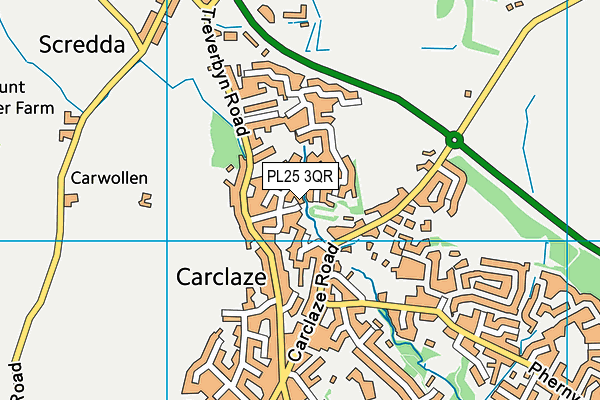 PL25 3QR map - OS VectorMap District (Ordnance Survey)
