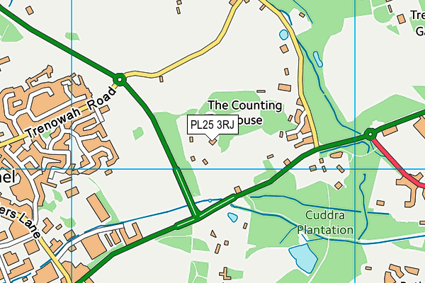 PL25 3RJ map - OS VectorMap District (Ordnance Survey)