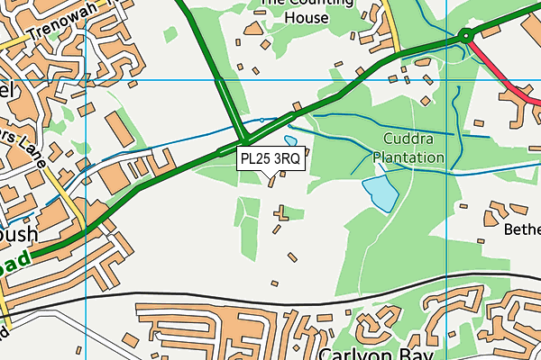 PL25 3RQ map - OS VectorMap District (Ordnance Survey)