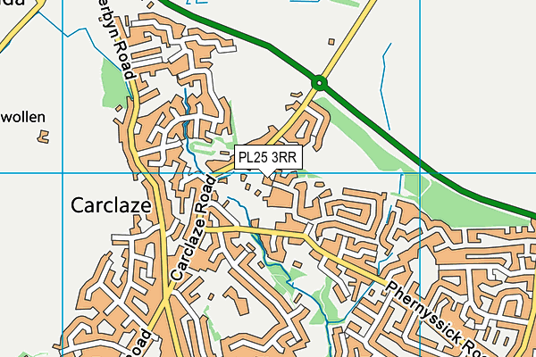 PL25 3RR map - OS VectorMap District (Ordnance Survey)