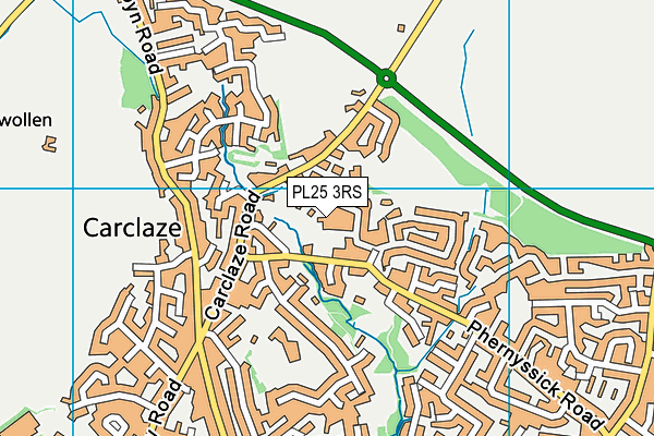 PL25 3RS map - OS VectorMap District (Ordnance Survey)