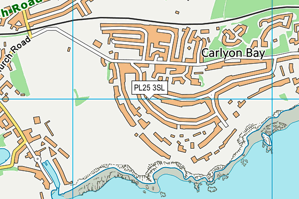 PL25 3SL map - OS VectorMap District (Ordnance Survey)