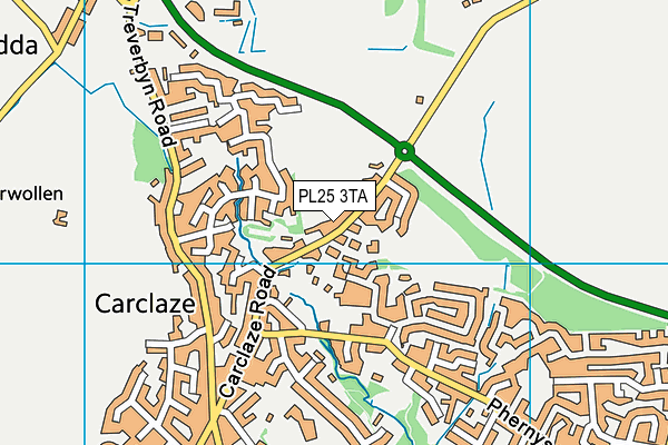 PL25 3TA map - OS VectorMap District (Ordnance Survey)
