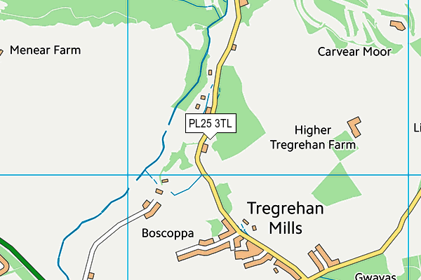 PL25 3TL map - OS VectorMap District (Ordnance Survey)