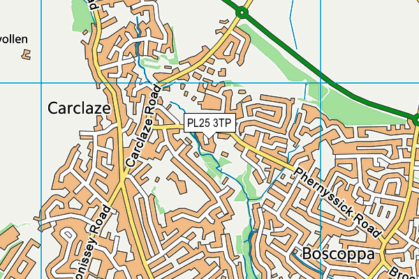 PL25 3TP map - OS VectorMap District (Ordnance Survey)