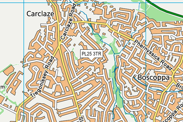 PL25 3TR map - OS VectorMap District (Ordnance Survey)